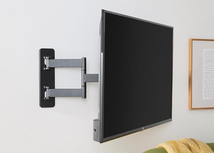 Amazon Basics Full Motion Articulating TV Wall Mount, with Swivel and Tilt, for 26" to 55" TVs and Flat Panels up to 80 Lbs, VESA Compatible, Black thumbnail 5