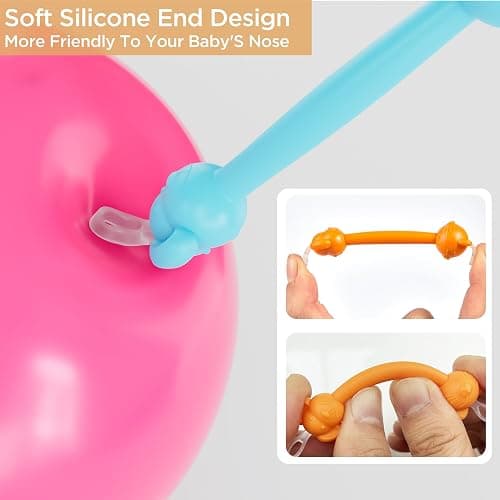 3 in 1 Baby Booger Remover and Baby Ear Cleaner Tool Baby Nose Cleaner with Soft Silicone End Dual Ear Wax and Snot Remover Safe Nasal Picker for Newborns Infants & Toddlers, BPA Free thumbnail 3