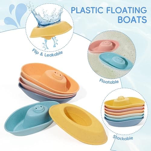 Baby Bath Toys 16 Pack Easy-Clean & Squeezable Silicone Bath Toys for Babies 6-12 Months Mold Free Bath Toys Toddlers 2-4 Bathtub Water Pool Toys thumbnail 5