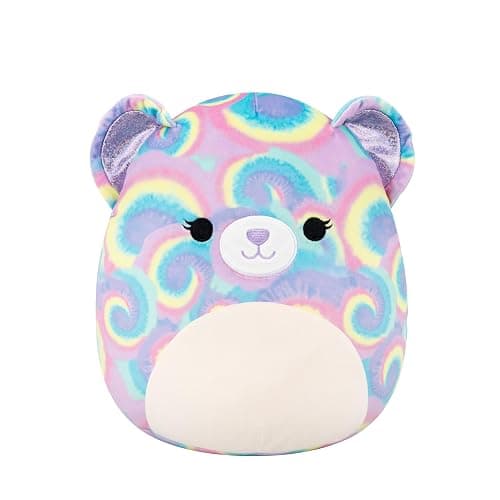 Squishmallows Original 12in Jonessa The Purple Psychedelic Tie-Dye Bear – Official Jazwares Plush (Medium-Sized) - Image 1