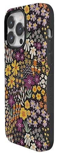 Casely iPhone 14 Pro Case | Falling for You | Plum Floral | Compatible with MagSafe | Bold Protective Design thumbnail 2