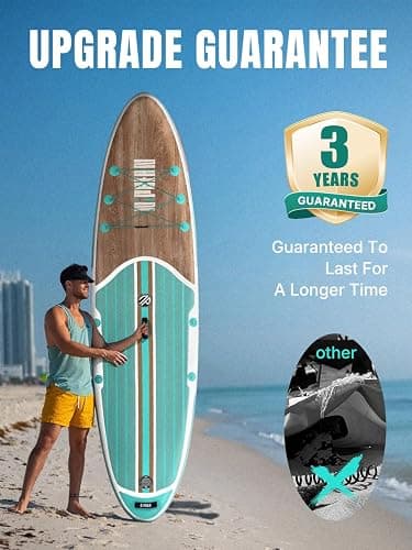 Niphean Inflatable Stand Up Paddle Board with SUP Accessories, Anti-Slip EVA Deck, 10’6’’ Inflatable Paddle Boards for Adults & Youth of All Skill Levels thumbnail 3