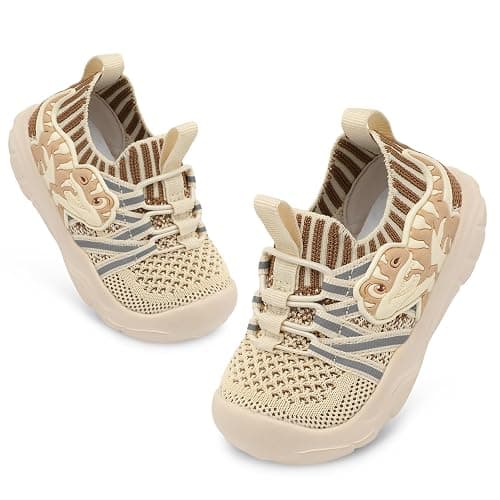 FEETCITY Toddler Shoes Boys Girls Walking Shoes Toddler Slip On Shoes Wide Kids Tennis Shoes Lightweight Toddler Dinosaur Shoes Baby Sneakers thumbnail 8
