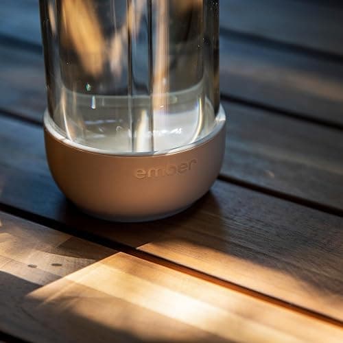 Ember Cold Tumbler 16 oz – Insulated Glass Iced Coffee Cup with Straw & Spill-Proof Lid, Keeps Drinks Cold, Eliminates Condensation, Modern Double-Wall Design, Sandstone thumbnail 5