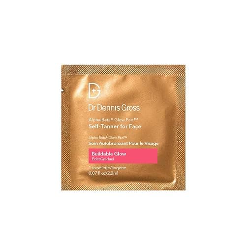 Dr. Dennis Gross Glow Pad Self-Tanner for Face – Exfoliating & Anti-Aging Towelette with AHAs & BHAs, Buildable Natural Glow, Hydrating & Streak-Free Application, 20 Pack thumbnail 2