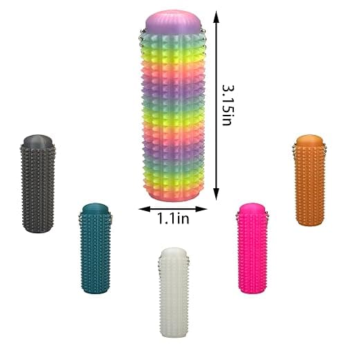 Little Ouchies Spiky Fidget Keychain – Stress Relief Massager, Anxiety Relief & Unique Gift for Adults thumbnail 2