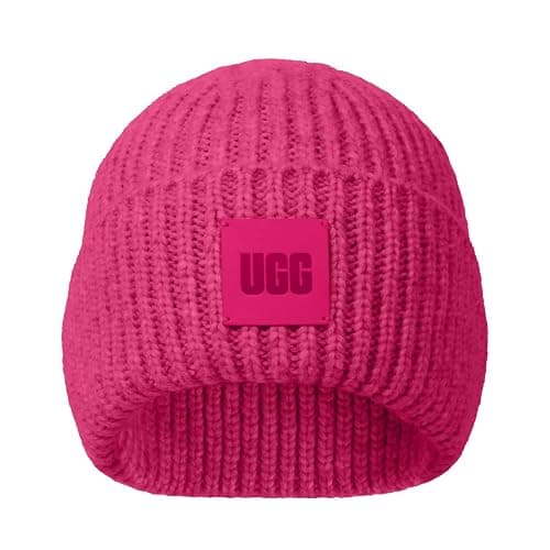 UGG Women's Chunky Rib Beanie with UGG Logo - Image 1