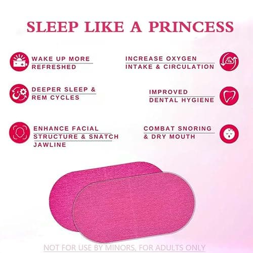 joxipe (4 Packs) Pink Anti-snoring Strips Improve Nasal Breathing and Reduce snoring. Gentle Transparent Tape Strips, Painless Removal and Low-Allergy Tape - Sleep Mouth Tape thumbnail 4