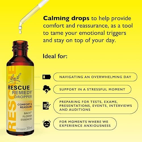 Rescue Remedy Dropper | Daily Support for Stressful Moments | Bach Original Flower Essences | Easy-to-Use 20ml Dropper thumbnail 2