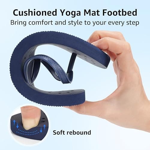 WIDE TOE BOX Women's Quick-Dry Shower Shoes Non-Slip Flip Flops with Arch Support & Drainage Holes for Beach, Pool, Dorm, Bathroom, Spa, Gym & Travel thumbnail 7
