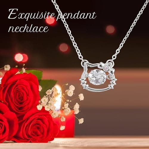 Lmgy sterling silver contour pendant necklace, girl's jewelry 18 necklace, fashionable accessory necklace, can be the gift for girls. thumbnail 4