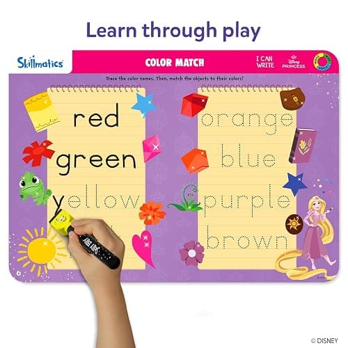 Skillmatics I Can Write Disney Princess - Reusable Preschool Learning Activities, Educational Toys & Games, Handwriting Aid, Back to School, Screen-Free Fun, Gift for Students, Kids, Toddlers Ages 3-6 thumbnail 4