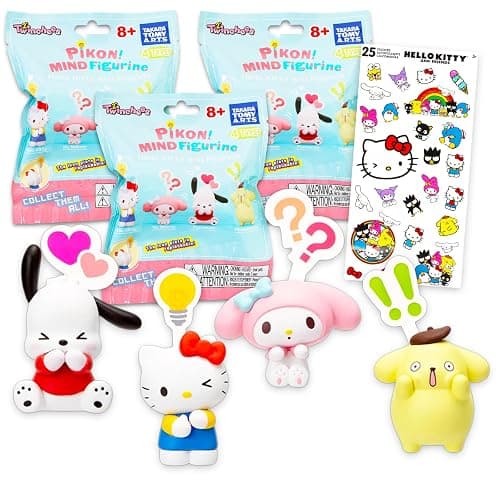 Hello Kitty Blind Bag Party Favors 3 Pack – Sanrio Party Supplies Bundle with 3 Sleepy Sanrio Figurines Featuring Hello Kitty, Keroppi, and More | Sanrio Figures Set - Image 1