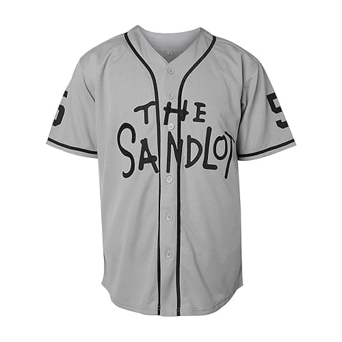The Sandlot Benny The Jet Rodriguez Michael Squints Palledorous Alan Yeah-Yeah McClennan Bel Air 3D Print Baseball Jersey - Medium - 5-grey thumbnail 2