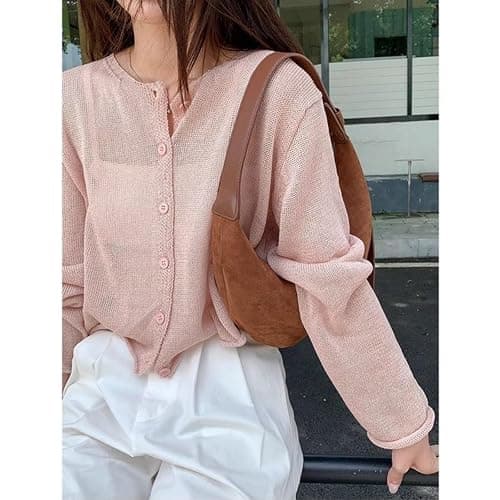 Suede Tote Bag for Women Vintage Purse Shoulder Bag Adjustable Handbags Office Work Bags thumbnail 6