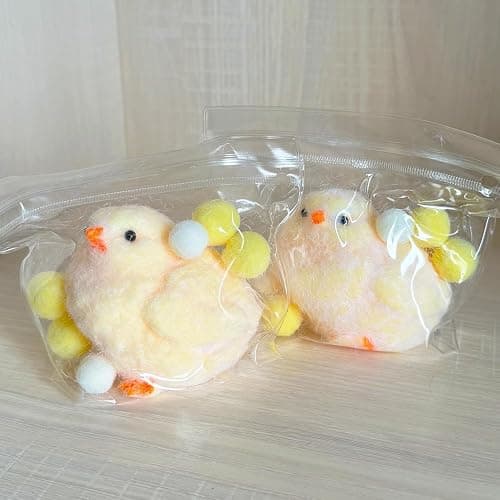 CYICTOY Animal Chick Squeeze Toy, Handmade Taba Squishy Chick, Yellow, Compact, All Ages, Non-toxic, 2"W x 2.5"L x 2.5"H thumbnail 6