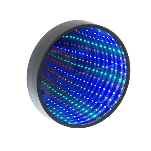 Funtime Gifts Science Museum 10" Infinity Mirror - Create the Illusion of Infinite Space, Built in Wall Hook, Multicoloured LED Lights thumbnail 6