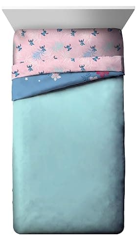 Jay Franco Disney Lilo & Stitch Paradise Dream Full Comforter & Sham Set - Super Soft Kids Reversible Bedding - Fade Resistant Microfiber (Official Disney Product) thumbnail 5