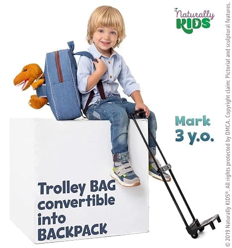 Toddler Luggage for Boys w Dinosaur Toys, Kids Rolling Backpack for Boys, Toddler Suitcase, Gifts for 3 4 5 6 Year Old thumbnail 8