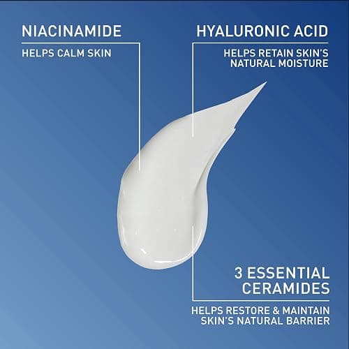CeraVe PM Facial Moisturizing Lotion, Skin Care for Dry Skin, Oil-Free, 3oz | Travel Sized Face Lotion with Hyaluronic Acid, Niacinamide & Ceramides, Face Moisturizer for Men & Women, Skin Barrier Repair thumbnail 4