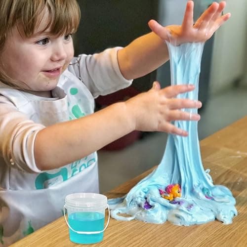 ZOEYES 50 PCS 10 oz Slime Containers with Lids and Handles, Plastic 300ml Storage Bucket Containers, Clear Slime Storage Case for Slime DIY Art Craft, Mini Toy, Pigment, Small Tools, Part Material thumbnail 7
