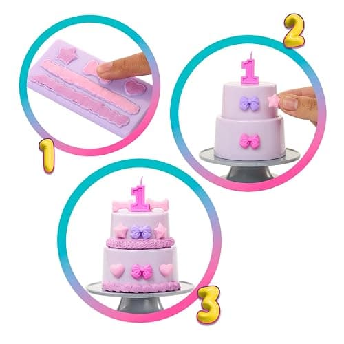 Barbie Party Unboxed Doll & Accessories, Pet Birthday Series Birthday Bows Set with 10 Surprises Including Color Change & Cake-Decorating Activity thumbnail 6