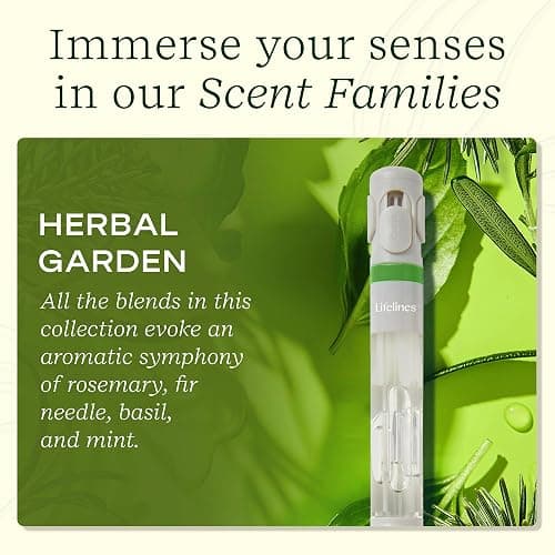 Lifelines Pen Diffuser, Herbal Garden - 1mm Black Ballpoint Pen with Scented Essential Oil Blends – Aromatherapy Diffuser & Sensory Immersion Diffuse Aroma As You Write thumbnail 4