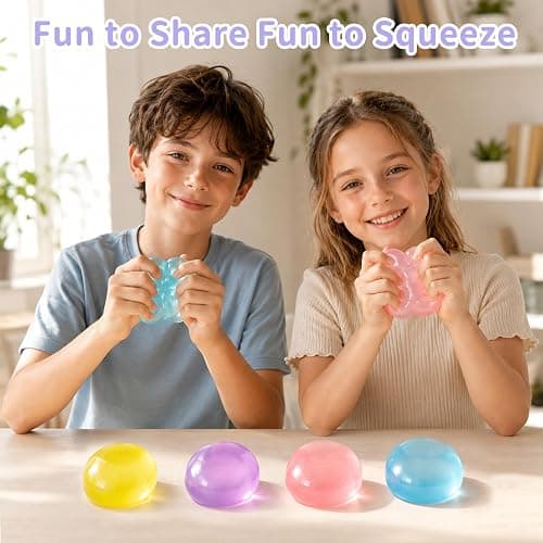 2 PCS Coconut Oil Squishy – Formable No-Rebound Stress Relief Balls, Sensory Fidget Toys for Study Work & Relaxation, Calming Desk Decor Anxiety Relief Gifts for Kids & Adults(Blue+Pink) thumbnail 7