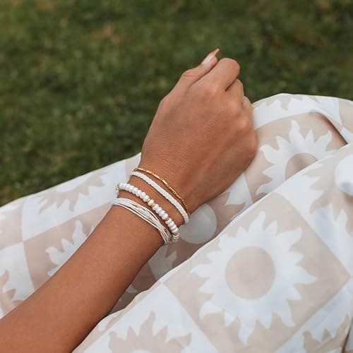 Pura Vida Bracelet Sweet Honey Bracelet Stack, 3 Stackable Bracelets for Women thumbnail 6