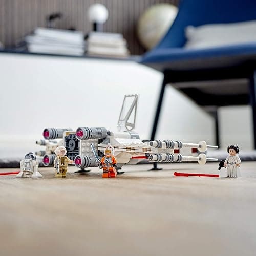 LEGO Star Wars Luke Skywalker's X-Wing Fighter 75301 Building Toy Set - Princess Leia Minifigure, R2-D2 Droid Figure, Jedi Spaceship from The Classic Trilogy Movies, Great Gift for Kids, Boys, Girls thumbnail 2