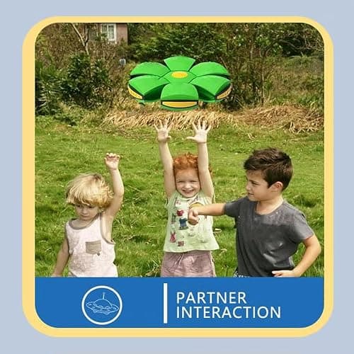 Genérico Pelota Saltarina para Niños, Gracioso Metaball Mágico, Platillo Volador Magic Metaball con 6 Luces, Children's Bouncing Ball para Interacción Entre Padres E Hijos, (Green) thumbnail 7