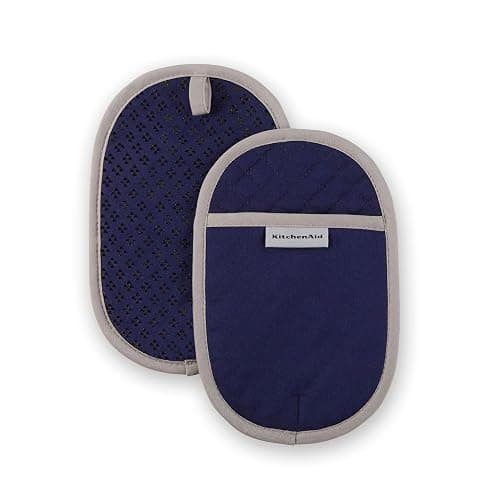 KitchenAid Asteroid Pot Holder 2-Pack Set, Cobalt Blue, 6.5"x10" - Image 1