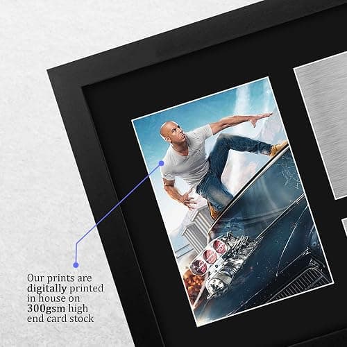 HWC Trading Vin Diesel Fast And Furious Dominic Toretto Gifts USL Framed Printed Signed Autograph Picture for Movie Memorabilia Fans - US Letter Size thumbnail 4