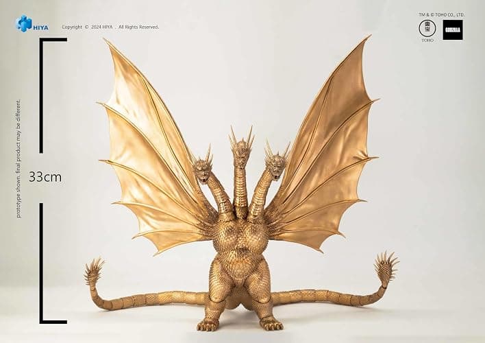 Godzilla vs. King Ghidorah - King Ghidorah Exquisite Basic Series Previews Exclusive Action Figure thumbnail 8