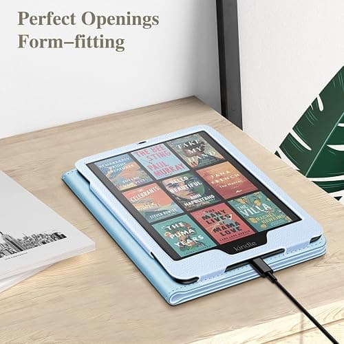 Fintie Case for 7"/6.8" Kindle Paperwhite(12th/11th Generation-2024/2021) and Kindle Colorsoft Signature Edition -Slim Foldable Stand Cover Auto Wake/Sleep for Paperwhite 2024, Sky Blue thumbnail 7