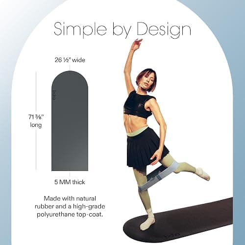 Bala Yoga Mat for Home Gym - Non Slip Exercise Mat for Home Workout, Stretching, Pilates, Aerobics & Floor & Fitness Work Out - Indoor Exercising Mat thumbnail 4