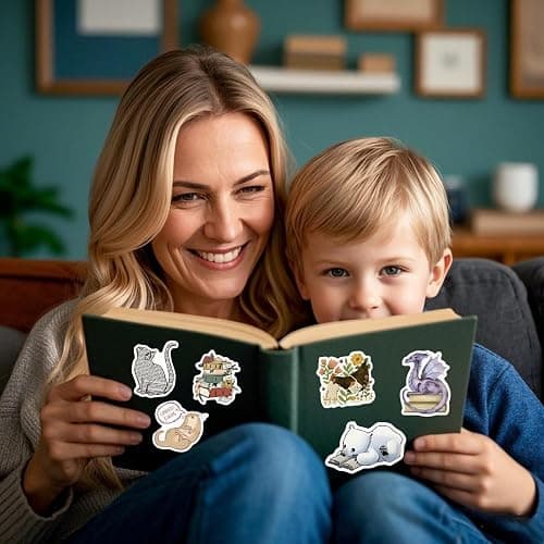 100PCS Bookish Stickers for Kindle,Book Sticker for Adults,Book Lovers Gifts,Scrapbook Stickers for Water Bottles,Vinyl Sticker Packs Waterproof Reapplicable thumbnail 2