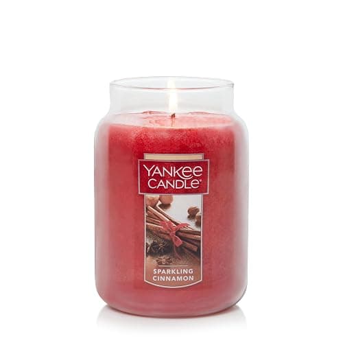 Yankee Candle Scented Candle, Sparkling Cinnamon, Original Large Jar Candle, 110-150 Hours of Burn Time, 22 oz. thumbnail 4