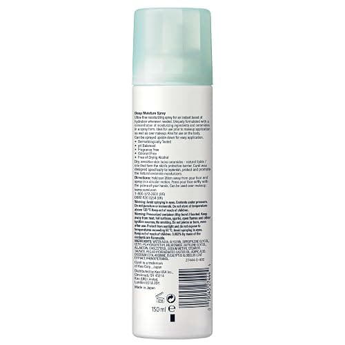 Curel Japanese Skin Care Deep Moisture Spray, Facial Lotion for Dry, Sensitive Skin, with Ceramides, Face and Body Moisturizer, pH Balanced, Fragrance & Alcohol Free Lotion, Setting Spray, 5 Fl Oz thumbnail 9