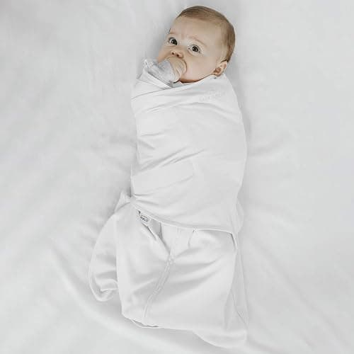 HALO Baby Sleeping Bag Swaddle | 1.5 TOG SleepSack | 100% Cotton, White Sleeping Sack For Newborn Babies | Easy Zip Access Nappy Change | Wearable Blanket Grow Bag | Boys & Girls, 4-6 Months thumbnail 4