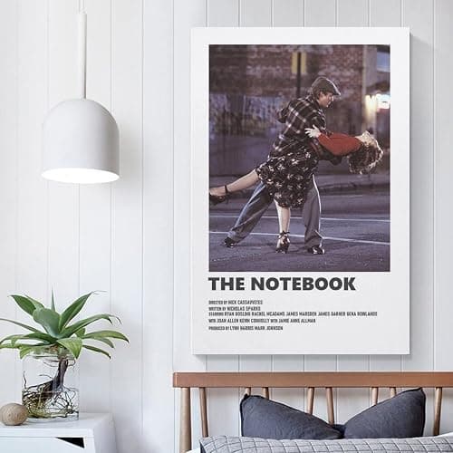Vintage Movie Poster, The Notebook Movie Poster, Ryan Gosling and Rachel McAdams Movie Stills Art Po Wall Art Paintings Canvas Wall Decor Home Decor Living Room Decor Aesthetic 16x24inch(40x60cm) Un - 24L" x 16W" - White thumbnail 5