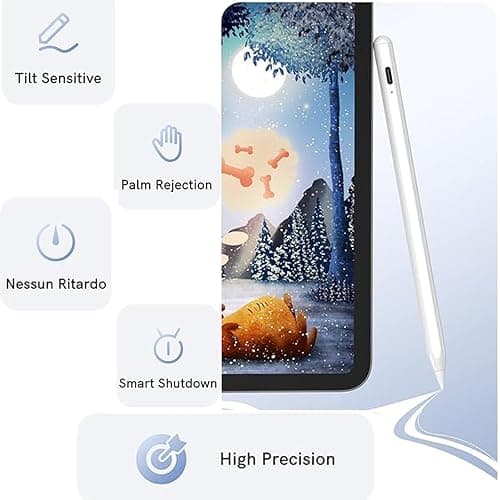 Stylet Tactile Stylo Écran,Stylet capacitif Universel Haute sensibilité,2 en 1 Stylus Stylet Stylo écran Tactile,Compatible avec Tablets/Lenovo/Huawei/HTC/Pixel thumbnail 4