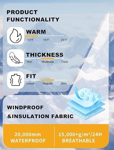 GSOU SNOW Womens Ski Suit One Piece Snow Suits Onesie Ski Jumpsuits Waterproof Ski Outfits Regular Fit Insulated Windproof thumbnail 6