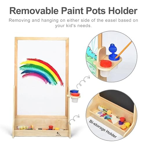KRAND Double-Sided Plexiglass Painting Art Easel, Easy to Clean, Kids Drawing Board On Both Sides, Fun Arts and Crafts Activity for Boys and Girls thumbnail 5