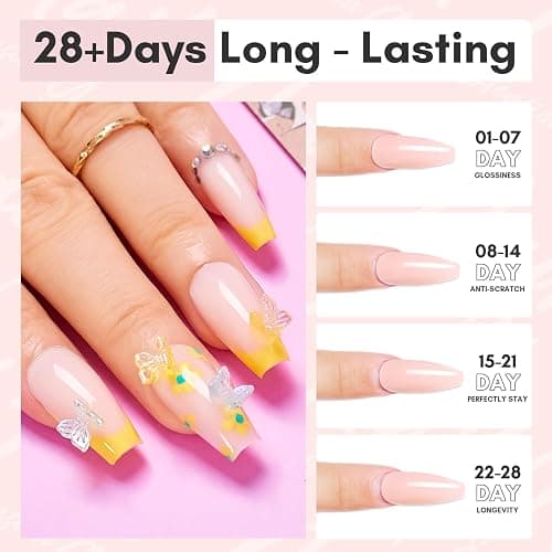 Makartt Poly Nail Gel 50ML Gel Builder for Nails,Light Nude Pink, Gel Nail Extension,Nail Strengthener Hard Gel Color Gel Multifunctional Long-Lasting and Easy to Use for DIY Salon Quality-Peach thumbnail 6