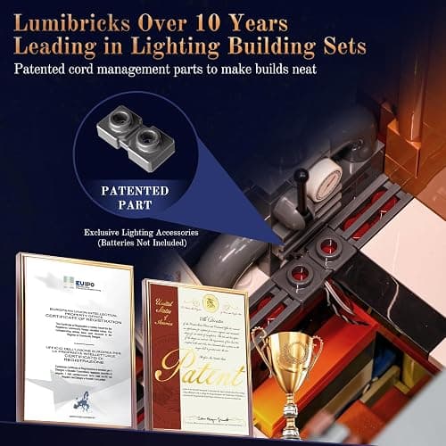 Lumibricks Mecha-Alchemist's Moving Castle Lighting Building-Bricks Set, 2690 Pcs Gearwerk Alchemy Lab Collection Display Set for Adults and Steampunk Lovers thumbnail 5