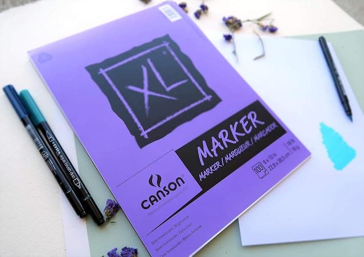 Canson XL Series Marker Paper, Foldover Pad, 9x12 inches, 100 Sheets (18lb/70g) - Artist Paper for Adults and Students thumbnail 7