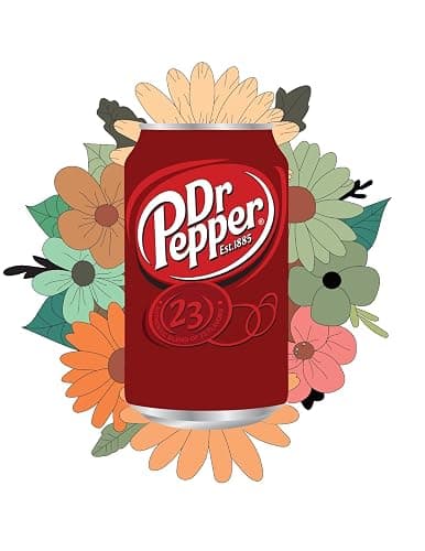 Dr Pepper Sticker, Waterproof Vinyl Decals for Many Purpose Like Cars, Trucks, Laptops, Phones, Windows and More - Image 1