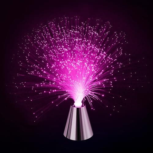 Sensory Fiber Optic Lamp - LED Color Changing with Cone Base - Fiber Optic Lights with Battery Powered - Calming Mood Night Light … thumbnail 8