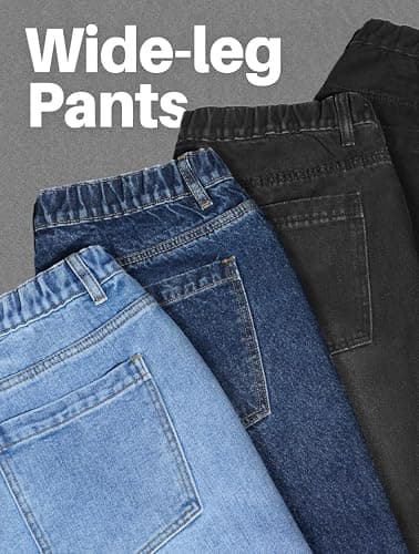 Y2k Baggy Jeans Mens Denim Jeans Wide Leg Pants Hip Hop Skater Jeans Oversized Vintage Streetwear thumbnail 5